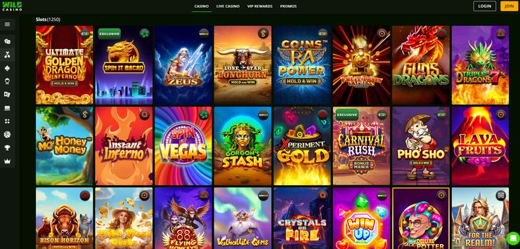 Wild Casino online gambling slot machines