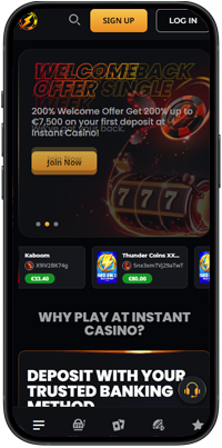 Instant Casino skärmbild
