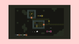 Baba Is You puzzle level with word blocks forming rules and a key needed to win