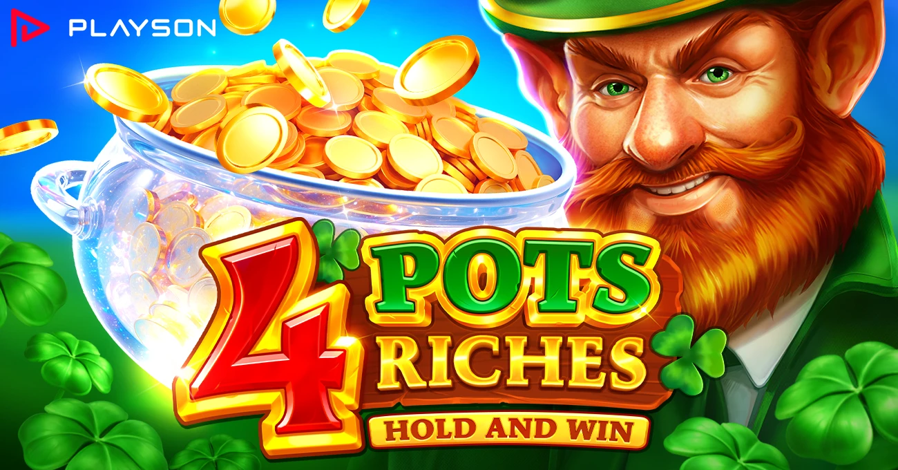 Playson’s Lucky Leprechaun returns in 4 Pots Riches Hold and Win slot