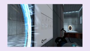 Portal gun creating linked portals in Portal