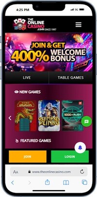 The Online Casino, the best credit card online casino for game variety