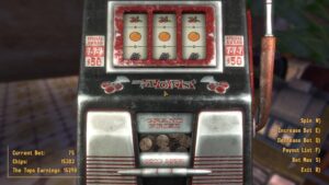 Fallout New Vegas slot machine at The Tops casino