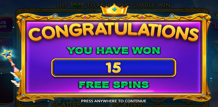 Starlight Princess Slot free spins