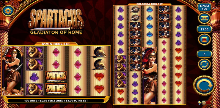 spartacus gladiator of rome online slot