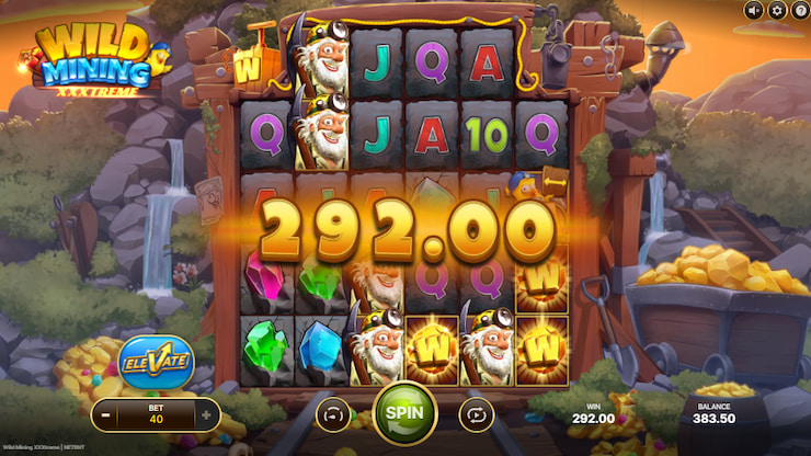 $292 win in free Wild Mining XXXTreme demo