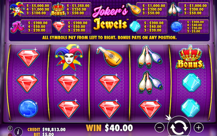 Play Joker's Jewels slot online