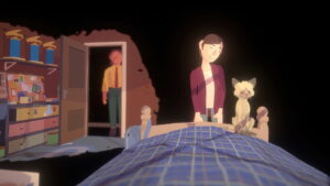 Cute scene with cat from Before Your Eyes game