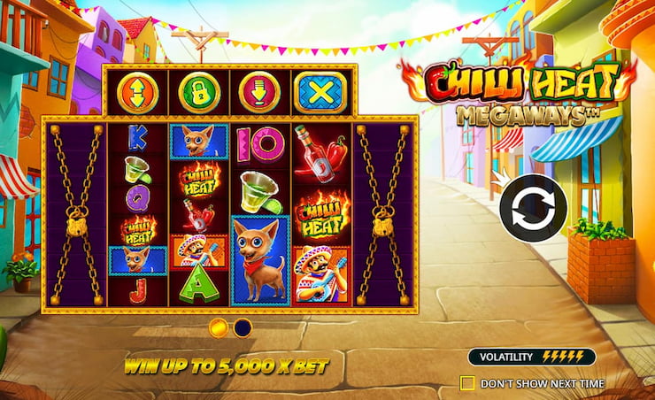 Chilli Heat Megaways slot by Pragmatic Play with wins up to 5,000x