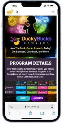 DuckyLuck credit card casino bonuses