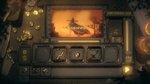 Slots & Daggers interface showing a silhouetted figure with "Poisoned!" text