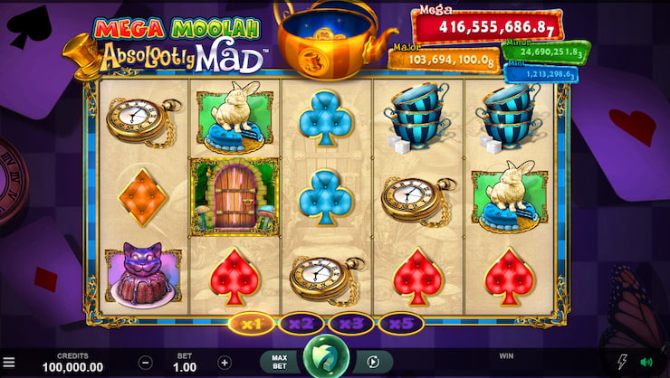 Mega Moolah Absolootly Mad online slot by Microgaming