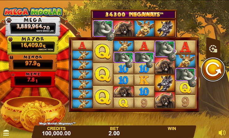 Mega Moolah Megaways online slot
