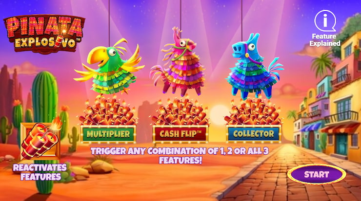 Online slot Pinata Explosivo bonus rounds