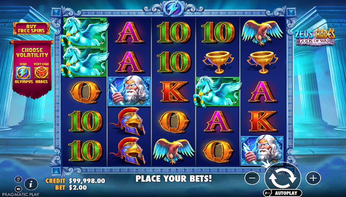 Zeus vs Hades - Gods of War Slot Demo & Review, RTP 96.07%