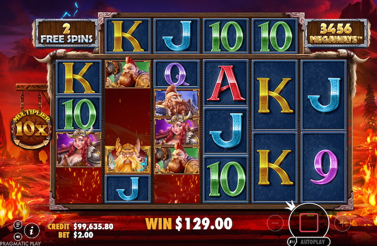 Power of Thor slot 10x multipliers in free spins