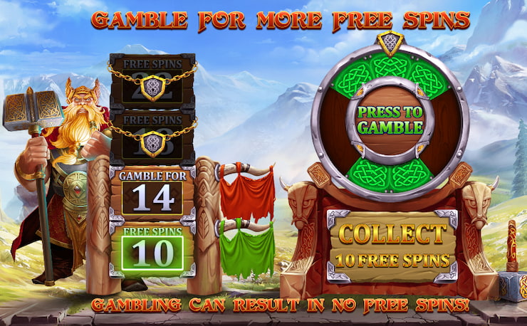 Power of Thor slot gamble for more free spins