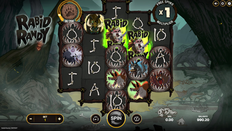 Rabid Randy Slot Bonus Round Activated