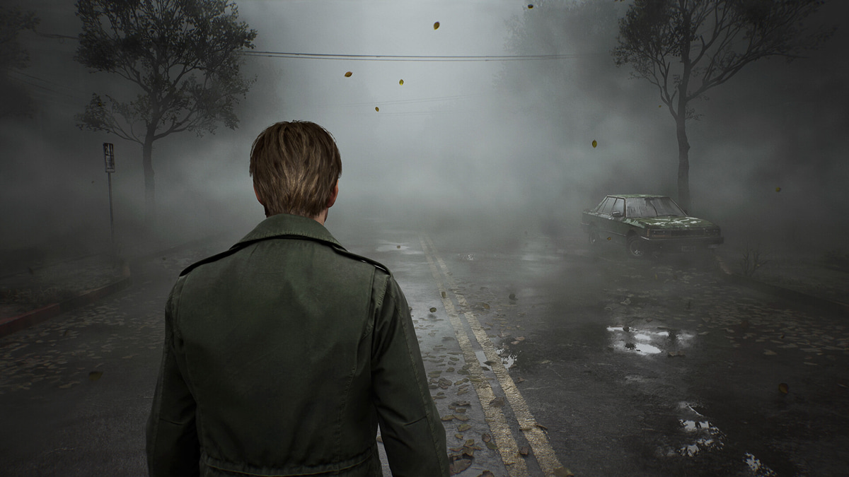 James Sunderland walks through the misty streets in Bloober Team’s Silent Hill 2 remake