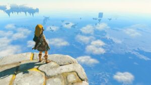 Link surveys floating islands in The Legend of Zelda: Tears of the Kingdom