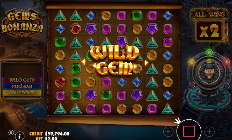 Wild Gem in Gems Bonanza slot online