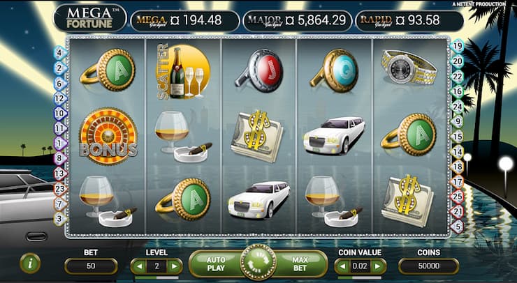 Mega Fortune free jackpot slot
