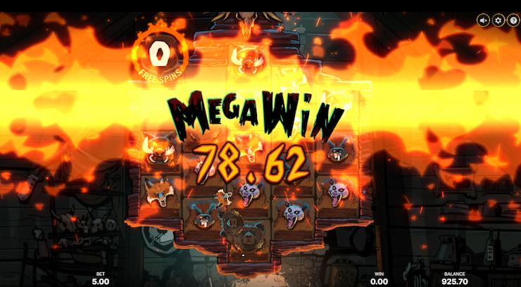 Mega Win in Rabid Randy online slot