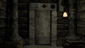 Stone doorway with symbols in Dark Fall