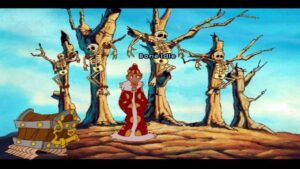 Rincewind and walking chest in Discworld II