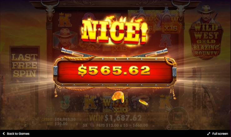 Wild West Gold Blazing Bounty Slot Review and Demo - 96.04%