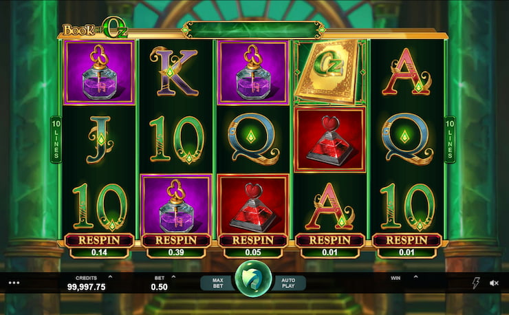 Book of Oz slot by Microgaming and Triple Edge Studio
