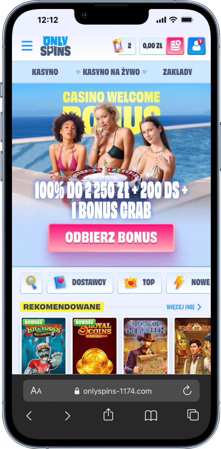 iPhone showing online casino