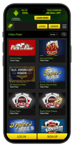 raging bull video poker