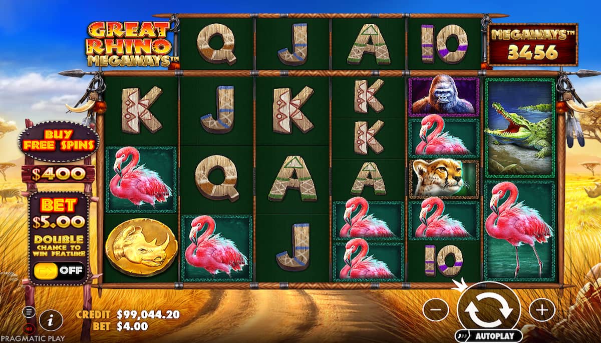 Great Rhino Megaways Slot Review and Free Demo - 96.58% RTP