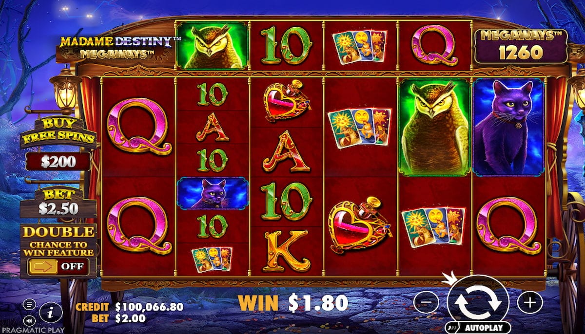 Madame Destiny Megaways Slot Demo and Review - RTP 96.56%