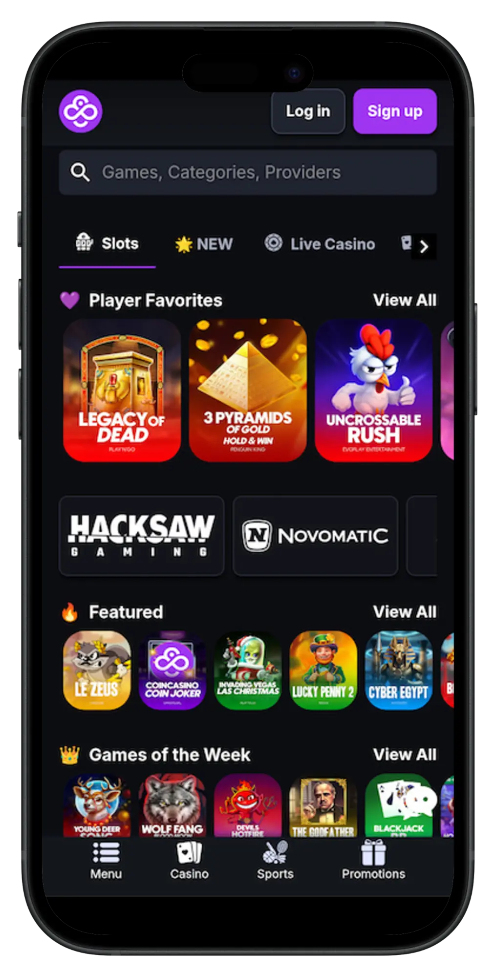 CoinCasino - Anonymous Play with Transparent Bonuses