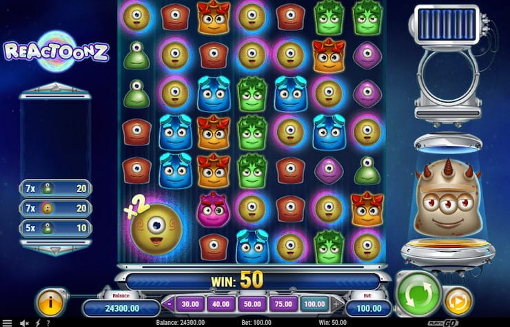 Reactoonz Slot Review and Free Demo - 96.51% RTP