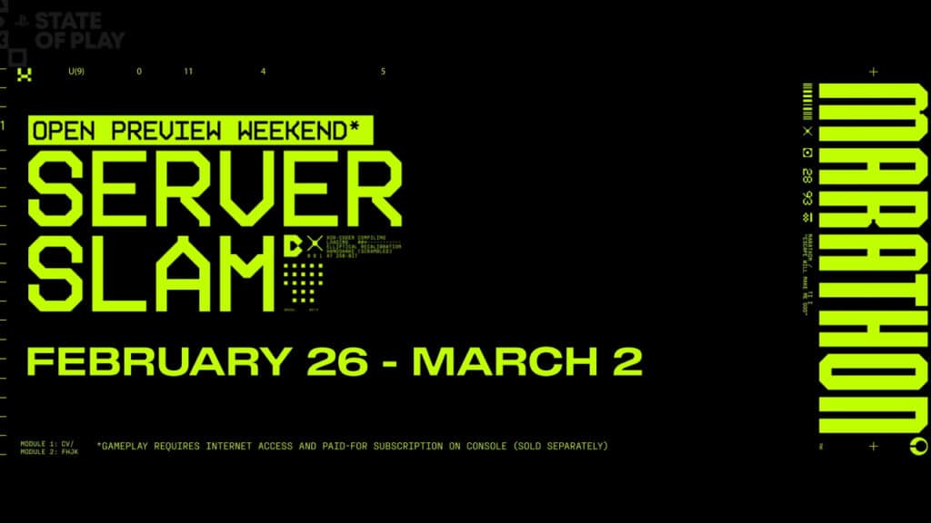 marathon server slam dates