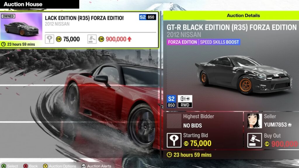 forza horizon 6 auction house