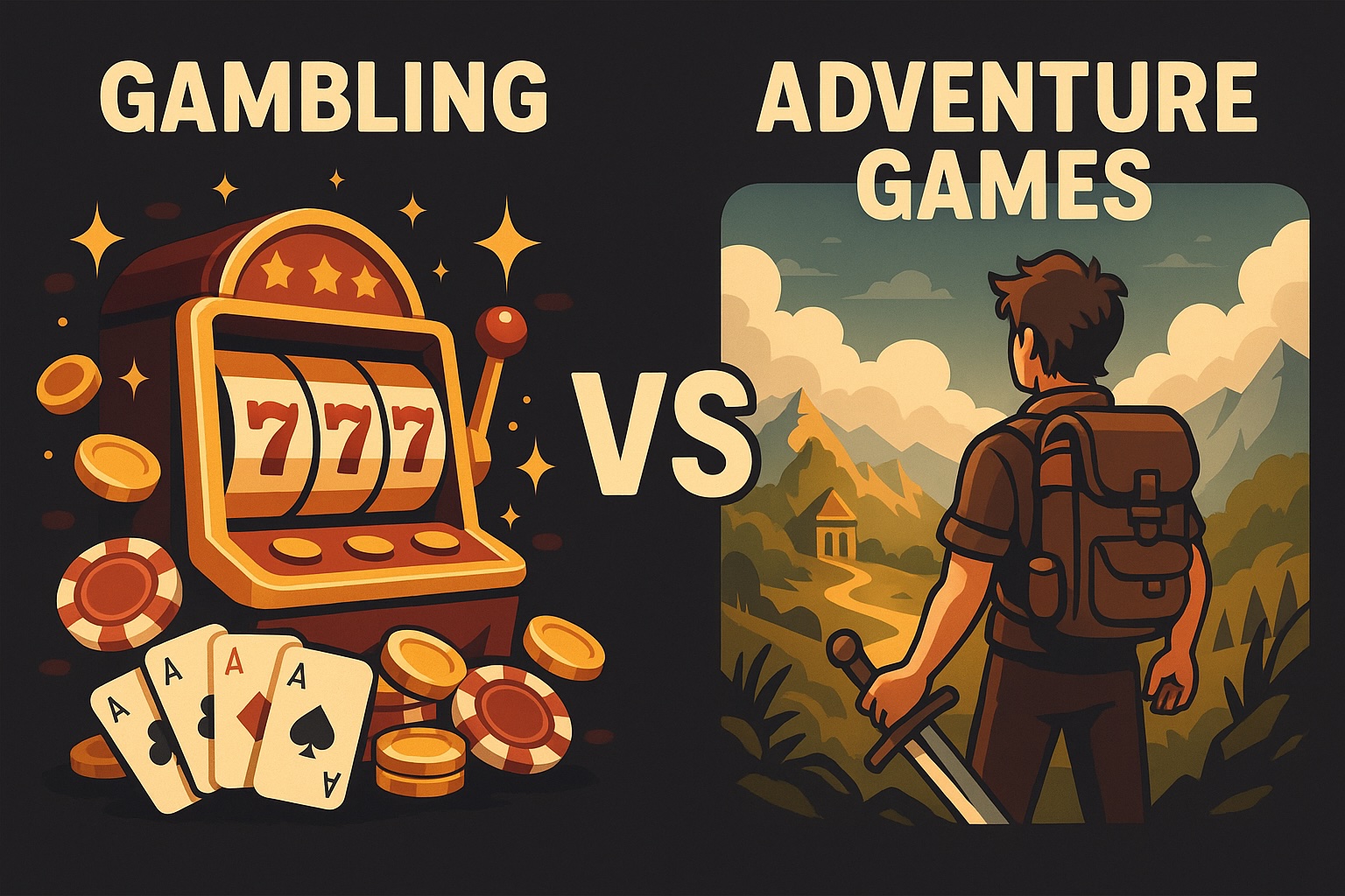 Gambling vs Adventure Games: Similarities They Share